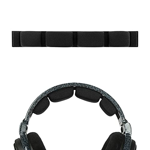 Geekria Mesh Fabric Headband Pad Compatible with Sennheiser HD600, HD580, HD650, HD660S Headphones, Replacement Band, Headset Head Top Cushion Cover Repair Part (Black)