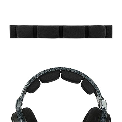 Geekria Mesh Fabric Headband Pad Compatible with Sennheiser HD600, HD580, HD650, HD660S Headphones, Replacement Band, Headset Head Top Cushion Cover Repair Part (Black)