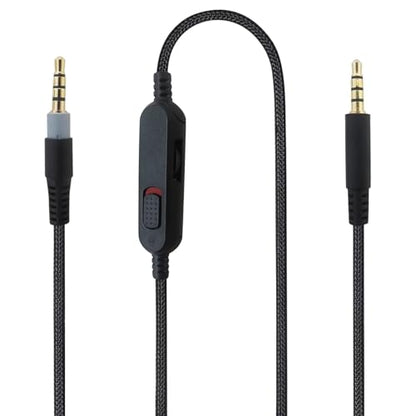 Replacement for G Pro X Cord, Detachable Gaming Headset Cable Replacement for Logitech G Pro/ G433/ G233, 3.5mm(1/8") Nylon Braided Wire with Inline Mute Switch and Volume Controller, 6FT
