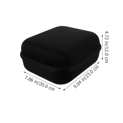 Headphone Case Eva Earphone Storage Bag Zipper Pouch for Headphones Earbuds Cables Hard Shell Carrying Case with 2 Mesh Pockets for Travel Daily Use 9.05 X 7.87 X 4.72 in