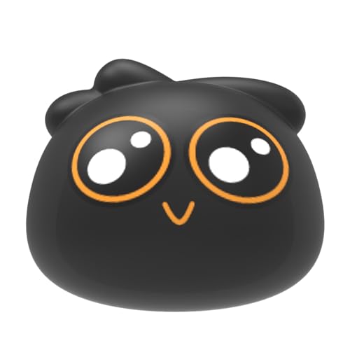 Jellie Drops Wired Earbuds for Kids, Featuring Colorful Characters. Silicone Storage case, 3.5mm aux, USB C Adapter, Volume Control, School Ready, Cute, Lightweight, and Compact. (Black) - color: Black