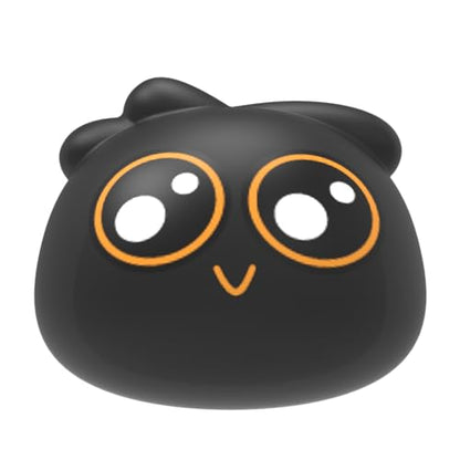 Jellie Drops Wired Earbuds for Kids, Featuring Colorful Characters. Silicone Storage case, 3.5mm aux, USB C Adapter, Volume Control, School Ready, Cute, Lightweight, and Compact. (Black) - color: Black