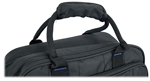Rockville MB1313 DJ Gear Mixer Gig Bag Case, 13" x 13" x 6" | Dual Layer Foam Padding, YKK Zippers, Rugged Nylon, Rainproof, Shoulder Strap, Rubber Feet, Front Laptop Pocket, Lockable
