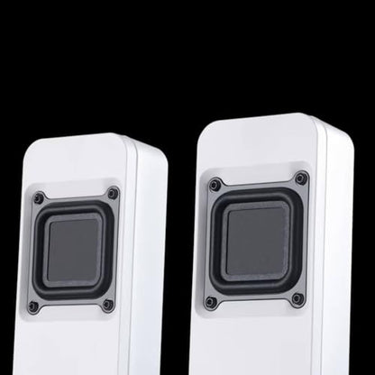 DROP BMR1 V2 Nearfield Monitors – Compact Desktop Speakers – White | BMR Drivers, Bluetooth & Analog Connectivity, Wide Soundstage, Wired/Wireless Powered Speakers for PC & Home Audio