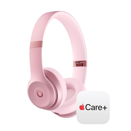 Beats Solo 4 with AppleCare+ for Headphones (2 Years) - Metallic Pink - color: Metallic Pink, style: With AppleCare+