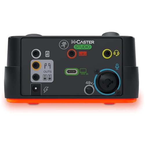 Mackie M-Caster Studio Desktop Live Streaming Mixer - Black - color: Black, style: Live Streaming Mixer