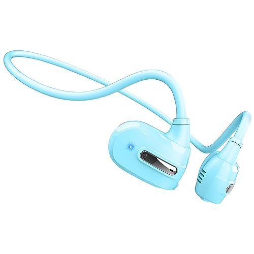 BANIGIPA Kids Headphones, Open Ear Headphones for Teens Child Boys Girls | Wireless Bluetooth 5.4 Headset w/ Built-in Mic for School/Tablet/Travel, 13g Ultra-Light, 85dB Protect Hearing, 10H Playtime - color: G03-Sky Blue