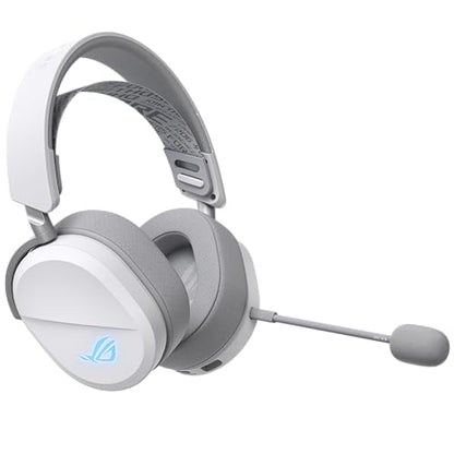 ASUS ROG Pelta Wireless Gaming Headset with Detachable Mic - White - color: WHITE