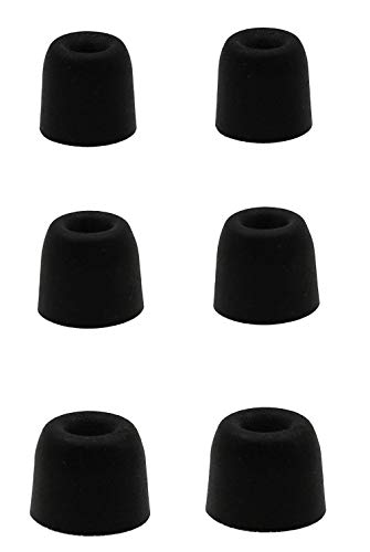 Replacement Memory Foam Tips Foam Sleeves Earbuds for Shure SE215, SE112, SE315, SE425, SE530, SE535 & Klipsch Westone Earphones, [Noise Cancelling] 6PCS 3Pairs S/M/L - size: S/M/L