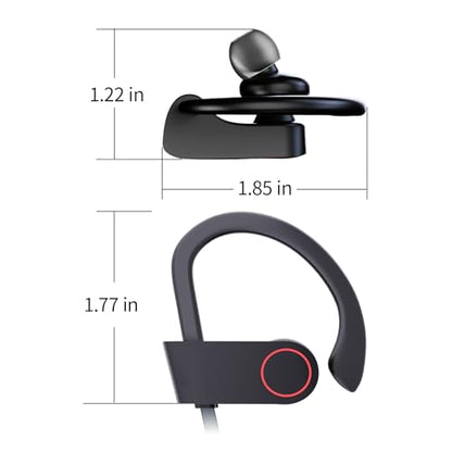 JOYWISE Bluetooth Headphones, 16H Playtime, AI Music Creation Earbuds | Wireless Headphones with Mic Sound Isolation, IPX7 Waterproof in-Ear Bluetooth 5.3 Earphones for Running, Gym, Workout - color: Black