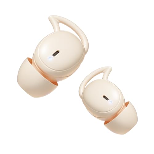 Wireless Earbuds Bluetooth Sleep Headphones for Side Sleepers 32H Playback Noise Blocking Sleeping Ear Buds Small in-Ear Earphones,Beige