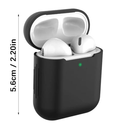 Shockproof Silicone Case Precise Fit Not Slip Design Lightweight Strong Cover Effect Resistant Cases for Earbud - color: White