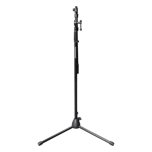 Gator Frameworks Rok-It Series Telescoping Tripod Mic Stand Adjustable with 32" to 62" Height and Extendable Boom Arm, Fully Collapsible for Convenient Travel (RI-MIC-1020) - style: Boom microphone stand with a telescoping boom arm