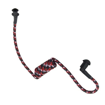 Replacement Braided Nylon Surveillance Acoustic Coil Tube for Radio Earpiece Moisture Resistant Fiber Mesh Colorful Accessories (PinkRed-1) - color: PinkRed-1