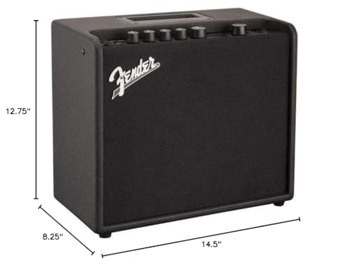 Fender Mustang LT25 Guitar Amplifier, 25-Watt Combo Amp with 8" Speaker | 25 Watt Digital Modeling Combo Amp with 8 Speaker, 30 Presets, Color Display, USB and Headphone Output