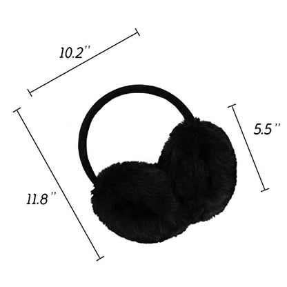 POXIMI Women Winter Earmuffs Girl Ski Adjustable Ear Covers for Kid Cute Bow Ear Warmer Outdoor Earmuff Fleece Lining - color: Pink 2