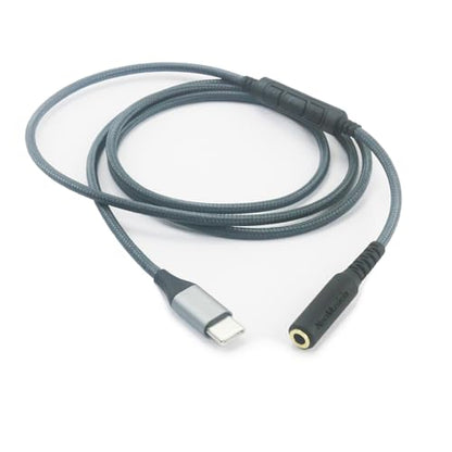 NewFantasia USB C to 3.5mm Female Headphone Audio Adapter Cable Male to Female Cable Remote Volume Mic Compatible with iPhone 16/17/15 Compatible with Samsung Galaxy for Oneplus Android Phone