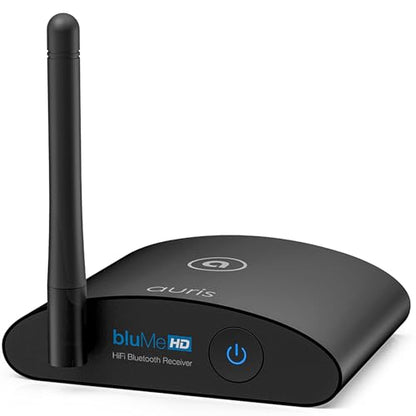 Blume HD Long Range Bluetooth 5.3 Music Receiver Hi-Fi Audio Adapter with Audiophile DAC, LDAC & AptX HD for Home Stereo, AV Receiver or Amplifier - color: Black