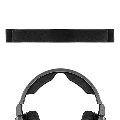 Geekria Sennheiser HD650, HD660S, HD660S2 헤드폰과 호환되는 메시 패브릭 헤드밴드 패드, 교체 밴드 수리 부품 (블랙).