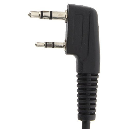 10pack G Shape Earpiece Headset for 2 PIN Kenwood Baofeng Puxing Quansheng Weierwei Wouxun Two-Way Radio Walkie Talkie