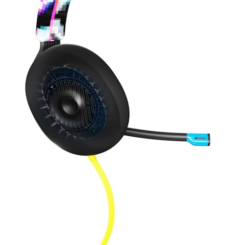 Skullcandy SLYR Multi-Platform Wired Gaming Headset - Black Digi-Hype | Removable Mic, Durable and Comfortable Lightweight Design, Ultra-Soft Memory Foam Ear Cushions, PC, Xbox, PlayStation - color: Black Digi-Hype, style: SLYR