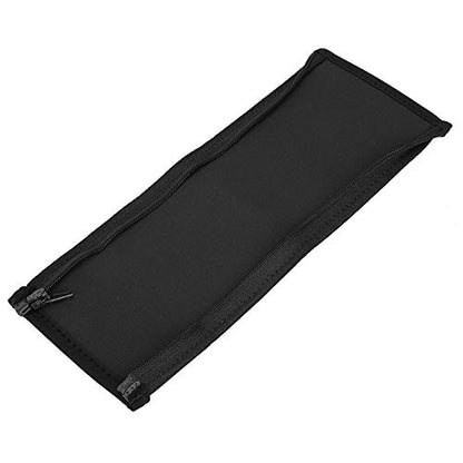 Semme Replacement Headset Earphone Cushion Headband Pad Cover for Iron M50 Soft Protein Skin Zippered Design for Noise Reduction Slip Comfort (Black) - color: Black