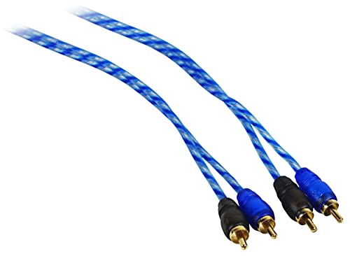 Rockville RWK81 8 Gauge Complete Car Amp Wiring Kit - 100% Copper RCA, High-Conductivity Cables, All Accessories Included, Ideal for DIY Audio Installs | 17ft 100% Copper RCA Cable, 17ft Power, Speaker and Remote Wire, 3ft Ground Wire, 60A AGU Fuse and Ho