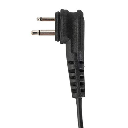 Motorola HKLN4604 HKLN4604A HKLN4604B Original Swivel Earpiece with Microphone and PTT - Replaces RLN6423 | Swivel earpiece with in-line microphone and PTT for retail, education and hospitality - color: Black