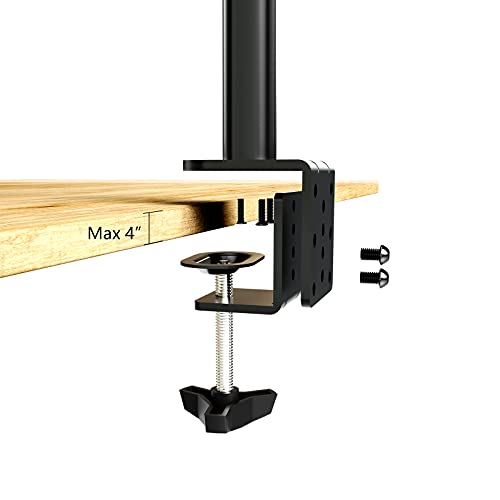 Suptek Heavy Duty Monitor Mount Desk Clamp Universal C-Clamp Base Stand Mounting Accessory fit for Suptek Monitor Arm Mount, Black (MD6JJ)
