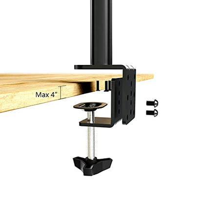 Suptek Heavy Duty Monitor Mount Desk Clamp Universal C-Clamp Base Stand Mounting Accessory fit for Suptek Monitor Arm Mount, Black (MD6JJ)