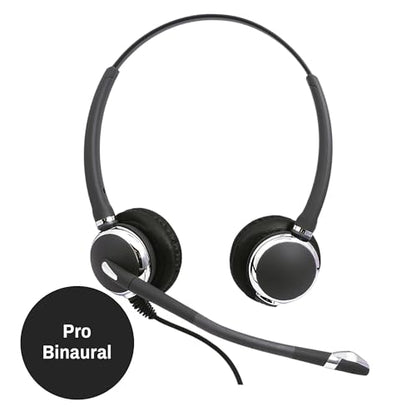 INNOTALK - Cisco Phone Headset, Pro Binaural Wired Headset with Microphone + Quick Disconnect Headset Adapter, Wired Headphones, Works for Most Cisco Phones, Cost Effective Corded Headset - size: Pro-Binaural