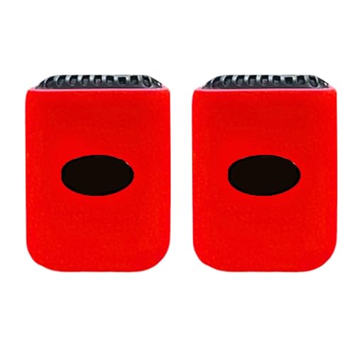 Mic 2 Transmitter 2 Pcs Silicone Case for DJI Mic 2 Transmitter Wireless Microphone Shockproof Scratch-proof Anti-collision Protector Flexible Cover Accessories(Red) - color: Red