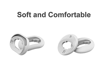 A-Focus 10 Pairs S/L Galaxy Buds Live Ear Tips Adapter Set Replacement Wing Earbuds Cushion Ear Gel Cover Skin Accessories Compatible with Samsung Galaxy Buds Live SM-R180, Mystic White - color: white