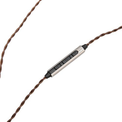 AS10 AS06 ZST ZS3 ZS4 ZS5 ZS6 Detachable Earphone Replacement Cable with Mic, 0.78mm Right Angle Plug, OFC Core Upgrade