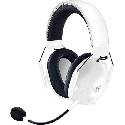 Razer BlackShark V2 Pro Wireless Gaming Headset, PC, 70 Hr Battery, White | Detachable Mic, Pro-Tuned FPS Profiles, 50mm Drivers, Noise-Isolating Earcups w/ Ultra-Soft Memory Foam, For PS5, Switch 2 - color: White, style: Gen 2