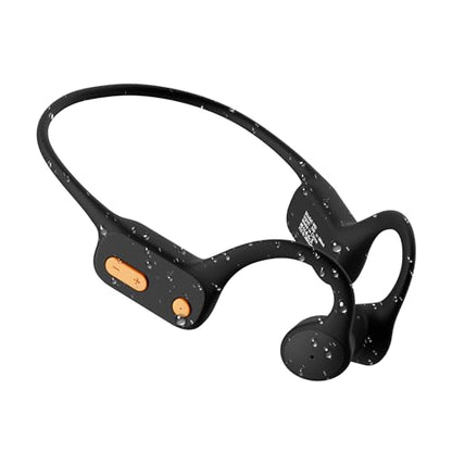 Tayogo Swimming Headphones, Bone Conduction Open-Ear Headphones for Swimming, 32GB MP3 Player & Bluetooth 5.4, Underwater Swimming Headphones, Earbuds Underwater for Running Cycling Workout (Black)