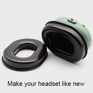 Replacement Seals Ear Pads Cover Cups GA Headset Cushions for David Clark H10-60 H10-20 H10-13.4 H10-76 H10-30 H10-13S Aviation Earmuffs Headphones(2 Pack)