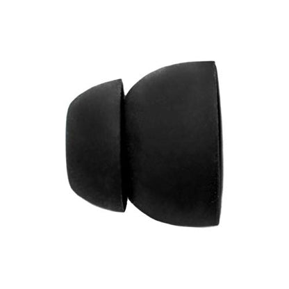 NOBUNAGA Labs Double Flange Silicone Eartips Black 4 Pack TIP-2