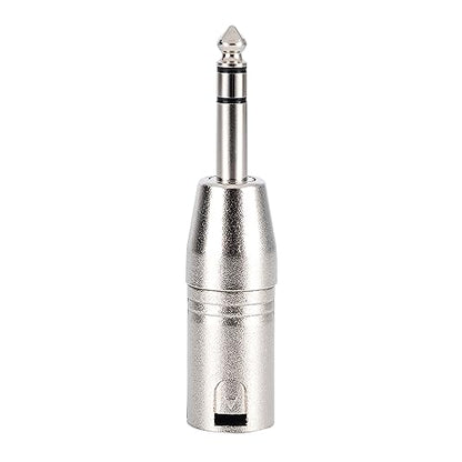 LanSenSu 4-Pack XLR Male to 1/4" TRS Adapter, Balanced Female XLR to Quarter Inch 6.35mm Male Adapters - style: XLR Male to 1/4" TRS Adapter