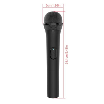 USB Wireless Microphones UHF Metal Handheld Dynamic Mic with USB Receiver for PC Computer, Laptop,Gaming, Singing Practice, Compatible with Xbox Series X/S, PS5, Switch OLED, NS Switch, Wii