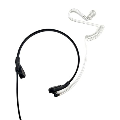 Professional Throat Mic with K1 Dual Pin Connector for Two Way Radio, Neck Mic PTT Headset for Baofeng UV-5R, BF-888S, Retevis H-777, RT22, Kenwood TK-340, Arcshel AR-5, HYT TC286 (3pack)