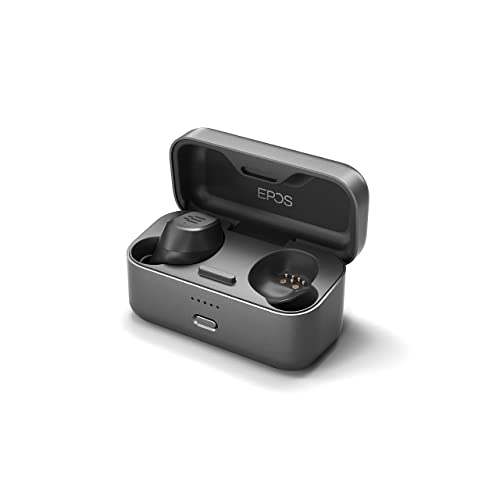 EPOS GTW 270 Hybrid in-Ear Wireless Gaming Earbuds with Low Latency Dongle for On The Go Gaming on Nintendo Switch, Mobile Phones PC and PS5, Android Compatible, Black/Grey (Renewed)