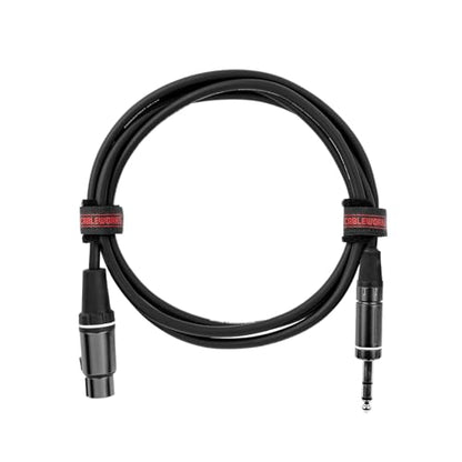 By Gator Cases Composer Series Deluxe 5 Foot XLR Female to TRS Cable, (GCWC-XLR-05FTRS) - size: 5 Feet, style: TRS/XLR Female