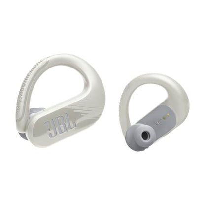 JBL Endurance Peak 3 - Dust and Water Proof (IP68) True Wireless Active Earbuds, JBL Pure Bass Sound, Up to 50 Total Hours of Playback with Speed Charge, Ambient Aware & Talk Thru (White) - color: White