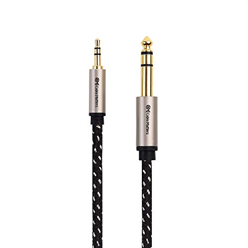 Cable Matters Braided 3.5mm to 1/4 Inch Audio Cable, 6ft - size: 6 Feet