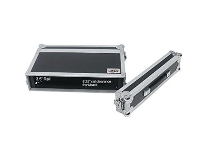 OSP Cases | ATA Road Case | 2-Space Effects Rack | 10" Deep | RC2U-10 - size: 2 Space, 10"