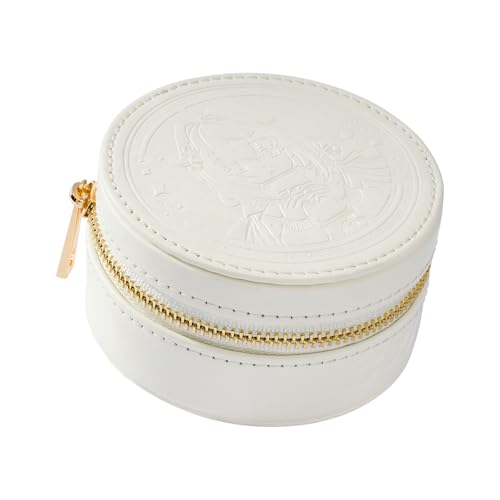 Earbud Case Leather Storage Box Earbud Protective Carrying Case - White