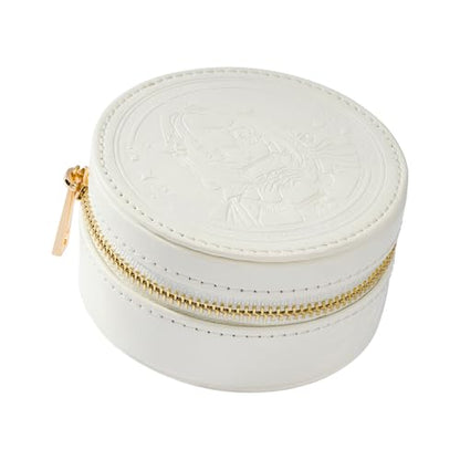 Earbud Case Leather Storage Box Earbud Protective Carrying Case - White