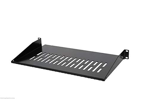 Server Shelf Cantilever Tray Vented Shelves Rack Mount 19 Inch 1U 8Inch(200mm) Deep - color: Black-8Inch, size: 8Inch(200mm) Deep