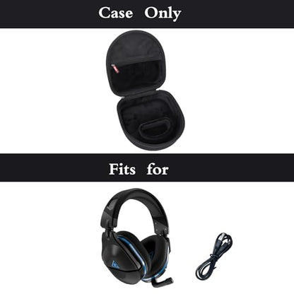 Hard Carrying Case Fits for Turtle Beach Stealth 600/700 Gen 2 Wireless Gaming Headset, Shockproof Waterproof Black Travel Gaming Headset Protective Case (All Black)